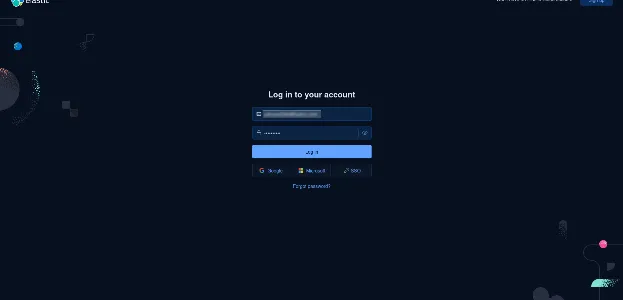 log in